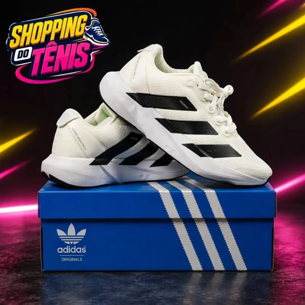 Adidas branco e preto