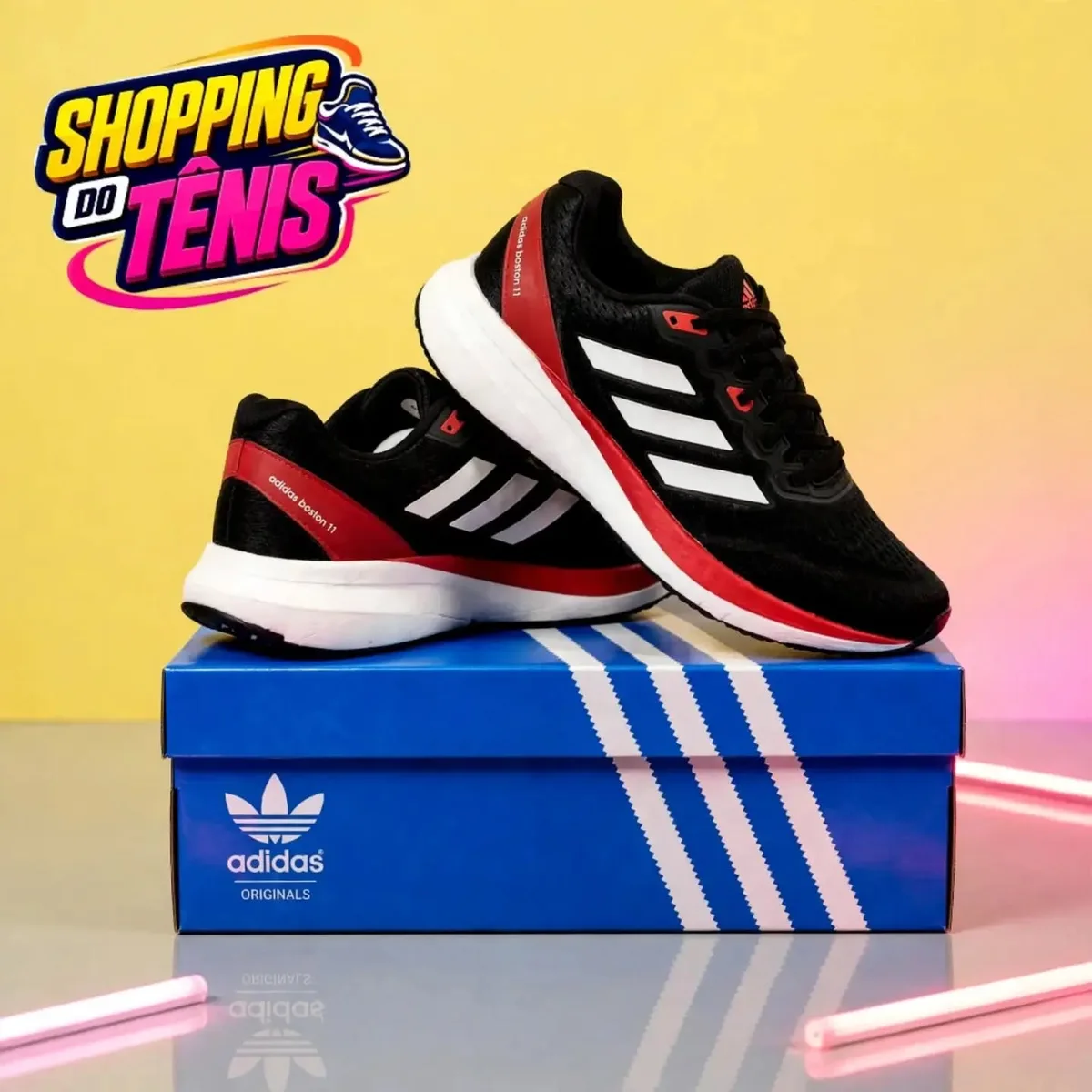 Adidas Duramo vermelho e preto