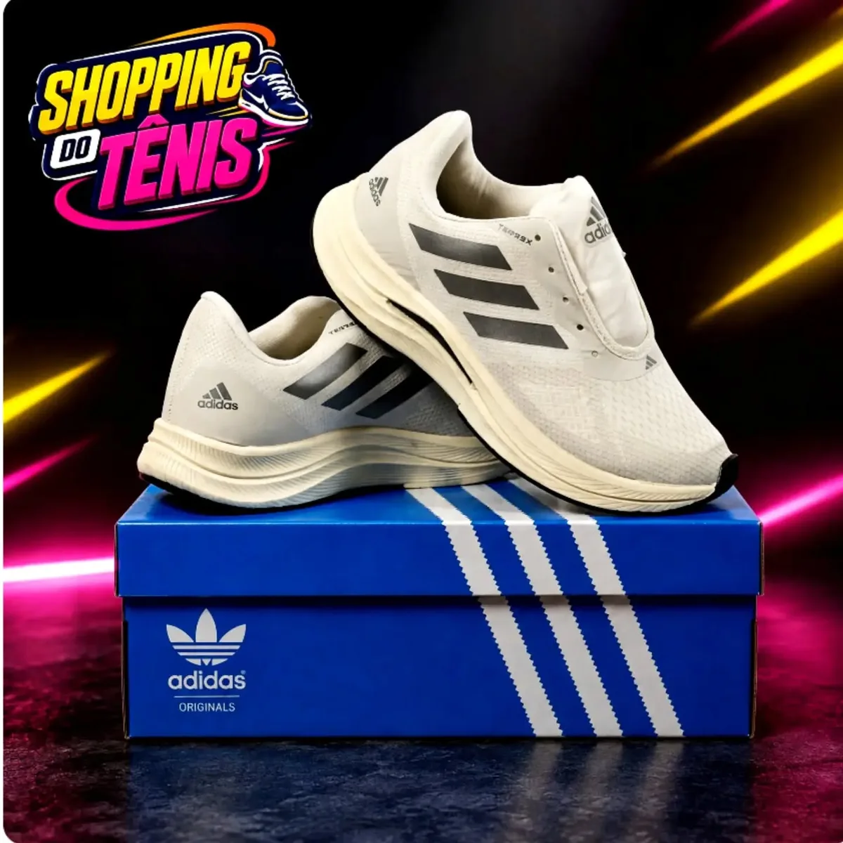 Adidas Supernova branco e cinza