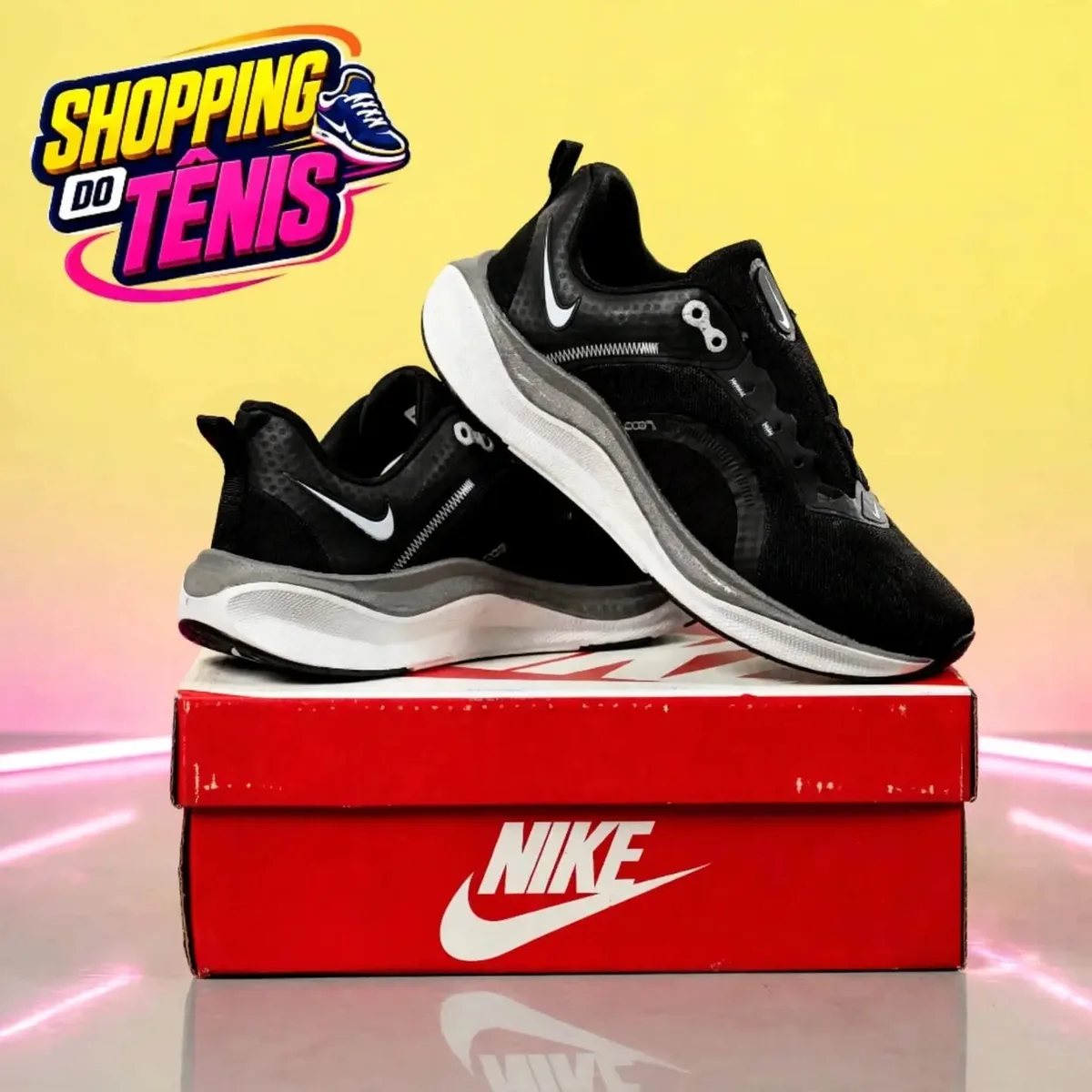 Nike cinza e preto
