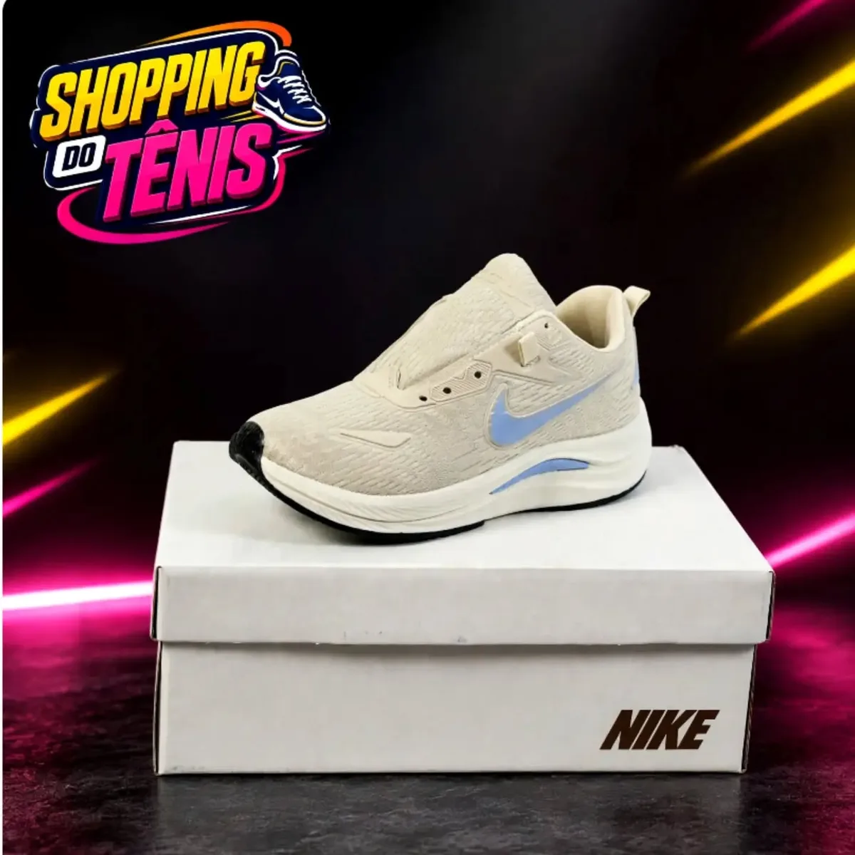 Nike creme e lilás